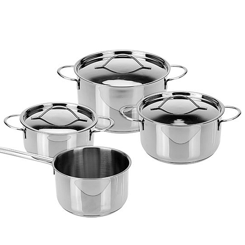 KOOPMAN 170422650 CASSEROLE STAINLESS SET 7PCS