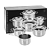 KOOPMAN 170422650 CASSEROLE STAINLESS SET 7PCS