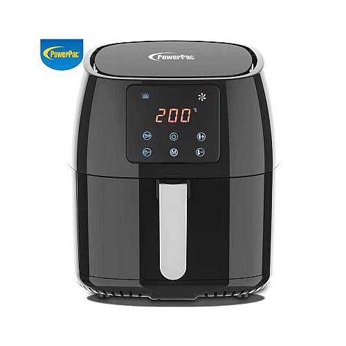 POWERPAC PPAF351 DIGITAL AIR FRYER W/HOT AIR FLOW SYSTEM 4.5L 1400W