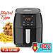 POWERPAC PPAF351 DIGITAL AIR FRYER W/HOT AIR FLOW SYSTEM 4.5L 1400W