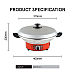 POWERPAC PPEC815 ELECTRIC WOK, STEAMBOAT, MULTI COOKER 12