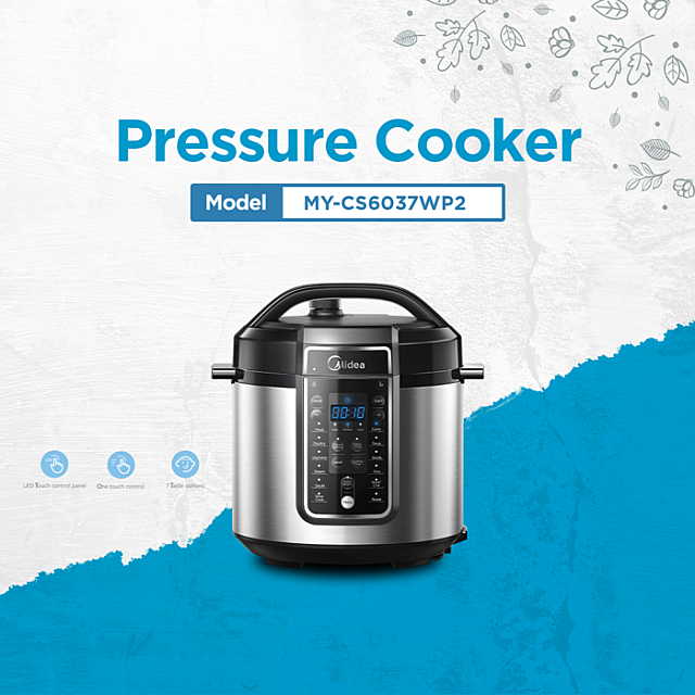 Midea Pressure Cooker (5.7L) MY-CS6037WP2