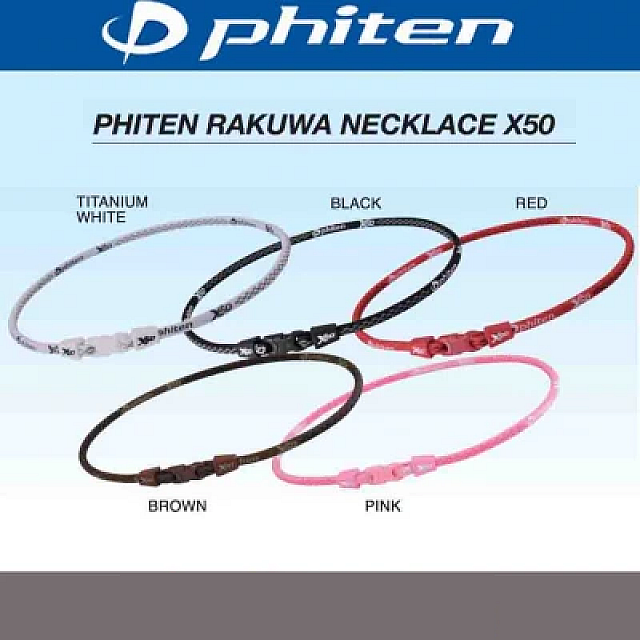 PHITEN RAKUWA NECKLACE X50 - Black - 45cm