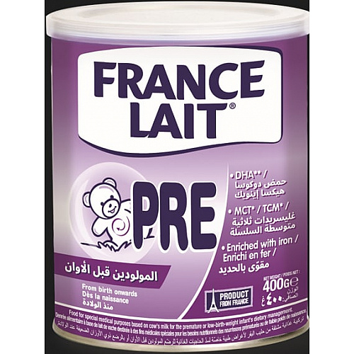 France Lait PRE Free Formulaជាប្រភេទទឹកគោះម្សៅសំរាប់ក្មេងអត់គ្រប់គីឡួចាប់ពី០ខែឡើងទៅ