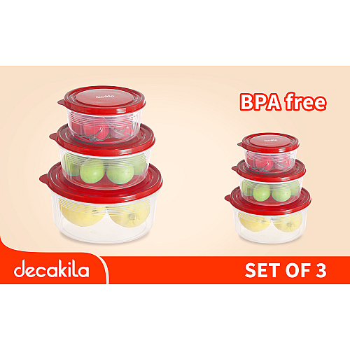 Food container set BPA free 3pcs (ឈុតប្រអប់ជ័រមូល) Food container set BPA free 3pcs (ឈុតប្រអប់ជ័រមូល)