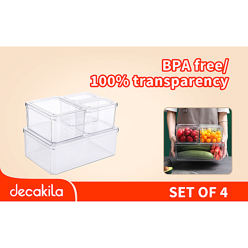 Food container set BPA free 3pcs (ប្រអប់ជ័រជ្រុងវែង)