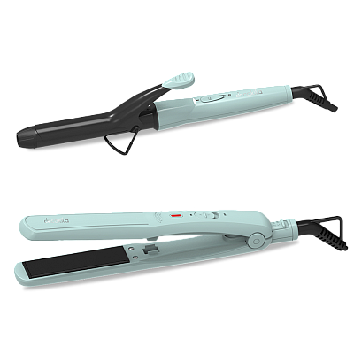 ឈុតម៉ាស៊ីនកៀបមូលសក់ 25W (Hair iron set 190 °c)