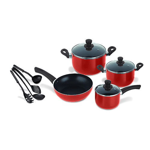 ឈុតឆ្នាំងចៀនឆាមិនជាប់ 11 PCS (11 Pcs cookware set)