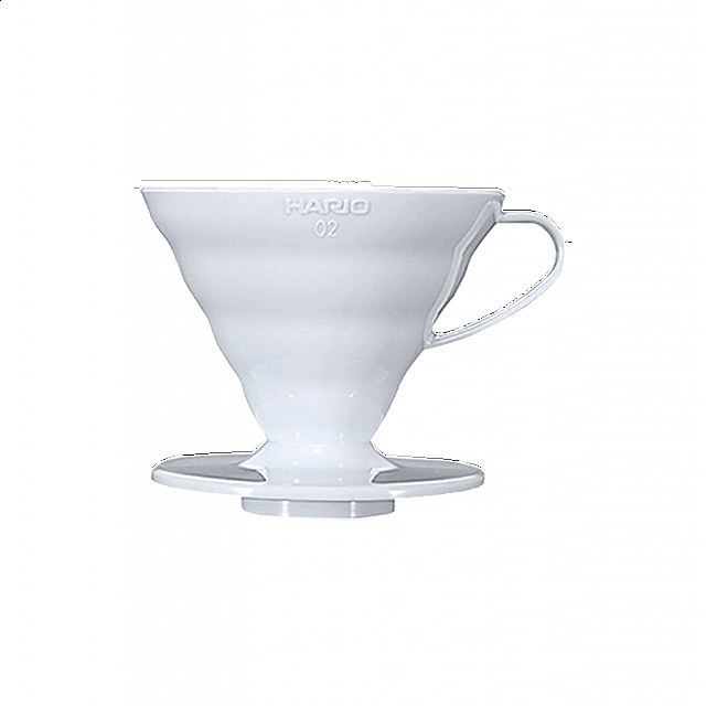 Coffee Dripper V60 02 White Plastic