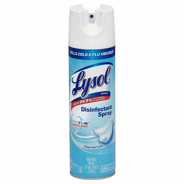 LYSOL DISINFECTANT SPRAY KILLS 99.99% OF VIRUSES AND...