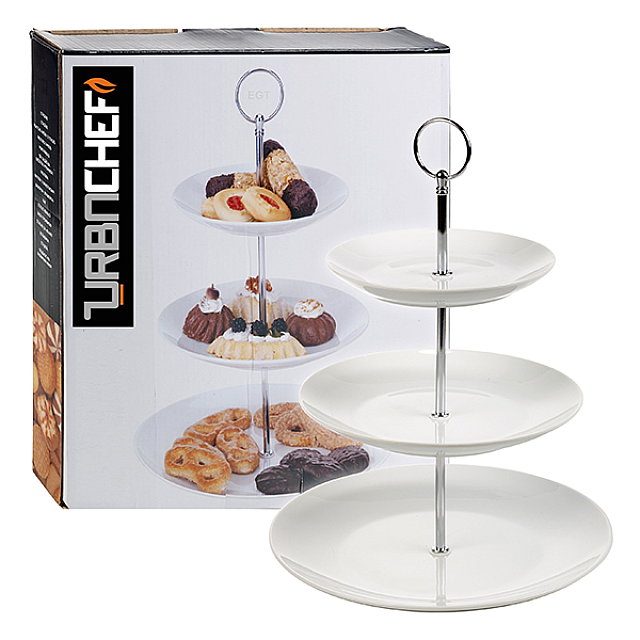 EXCELLENT HOUSEWARE 628900040 FOOD STAND SET 3 TIER