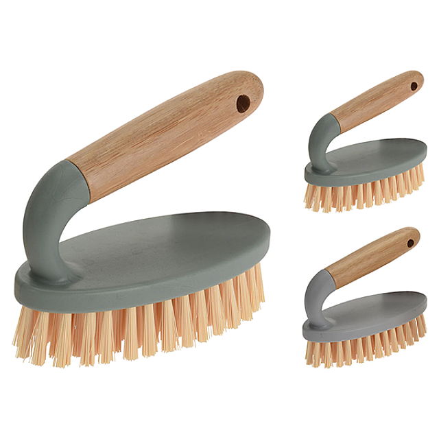 ULTRA CLEAN 123000030 SCRUB BRUSH PP (BAMBOO, 2ASS)