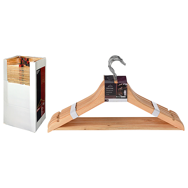 STORAGE SOLUTIONS KH1000030 CLOTHES HANGER (WOOD, 8P...