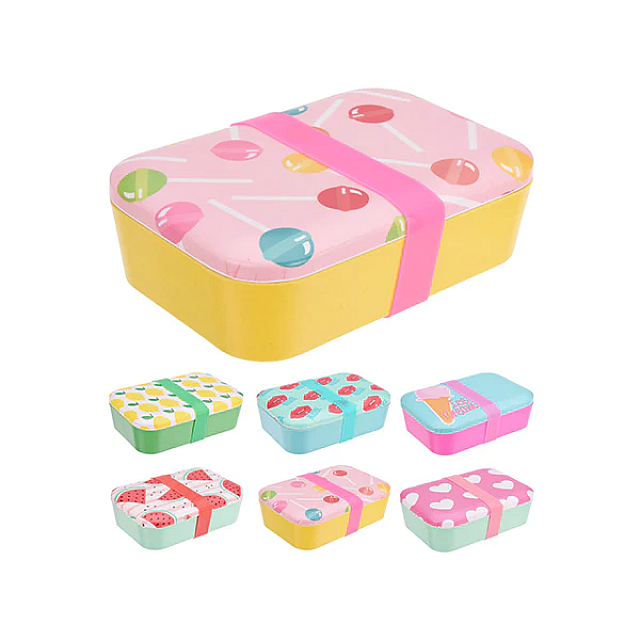 EXCELLENT HOUSEWARE 177400870 LUNCH BOX BAMBOO/MELAM...