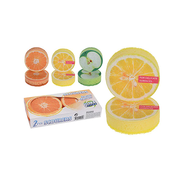 ULTRA CLEAN 488000030 SPONGE ROUND SET OF 2PCS AROMA