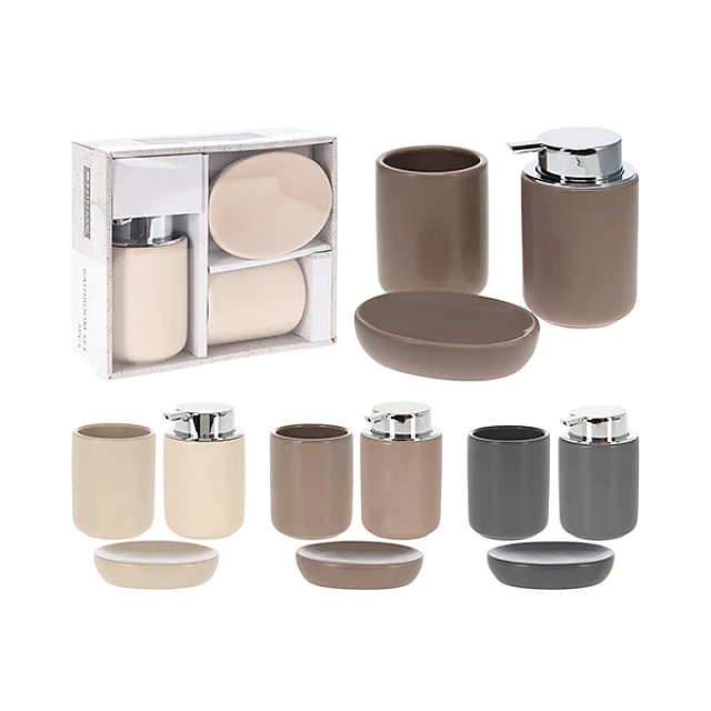 BATHROOM SOLUTIONS C80652370 BATHROOM SET 3PCS 3ASS ...