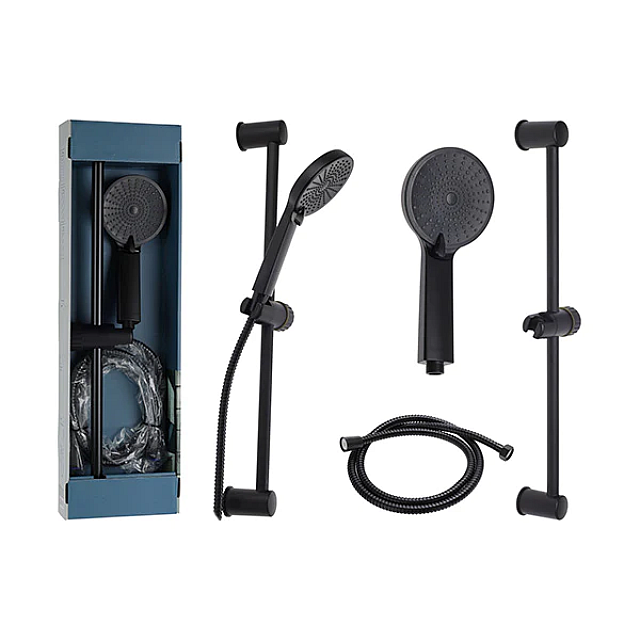 BATHROOM SOLUTIONS CF6000130 SHOWER SET MATT (BLACK)