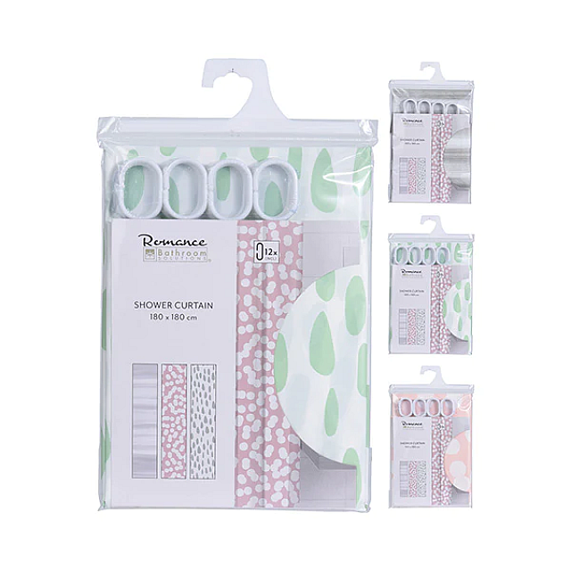 BATHROOM SOLUTIONS CY2210510 SHOWER CURTAIN (180X180...