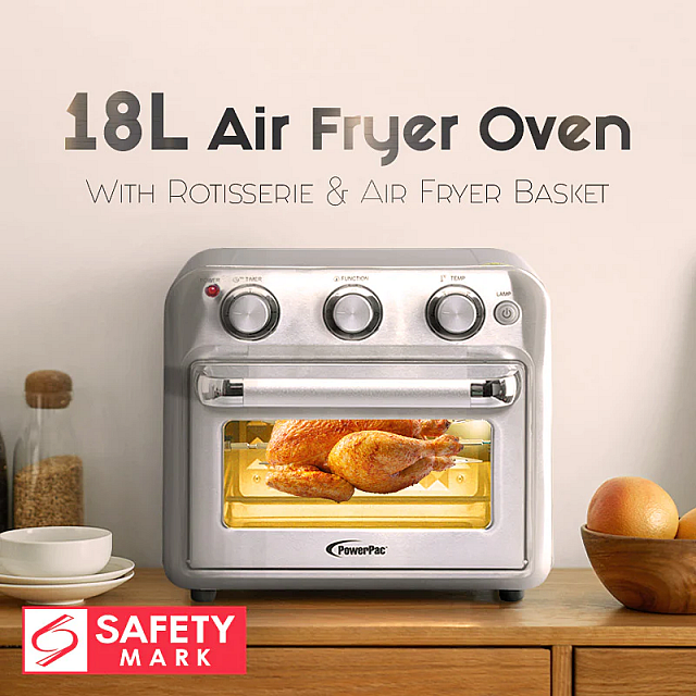 AIR FRYER OVEN WITH ROTISSERIES 18L, 1500W