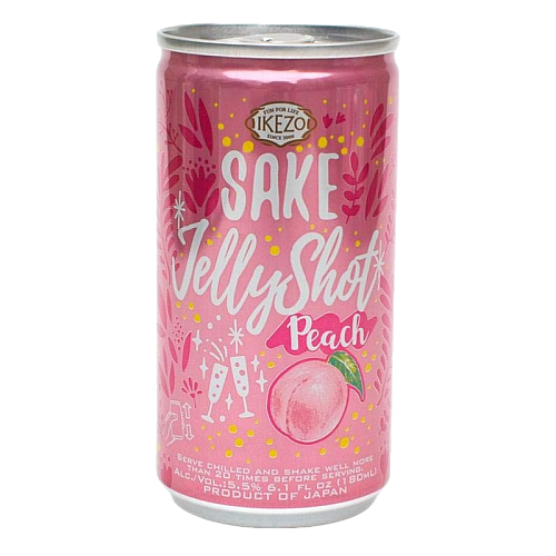 IKEZO sake jelly shot peach