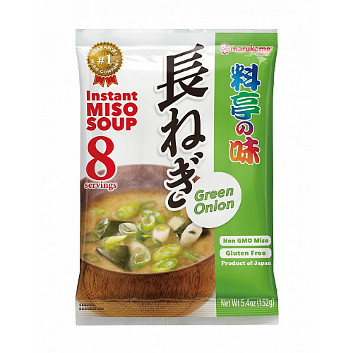 Instant Miso Soup Paste GREEN ONION 8P MARUKOME