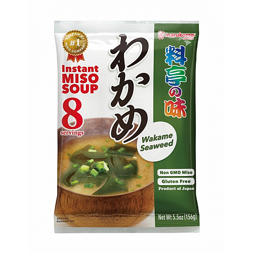 Instant Miso Soup Paste WAKAME 8P MARUKOME