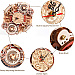 Zodiac Wall Clock Mechanical Time Art Engine 3D Wooden Puzzle