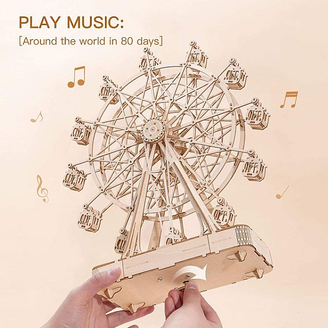 Ferris Wheel 3D Wooden Puzzle Music Box