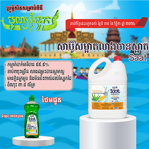 Dishwashing Detergent Saat Buy 1 Free  1 (Saat green 750g 1)