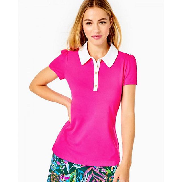 Luxletic Frida Puff Sleeve Polo