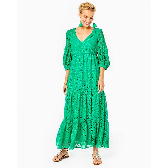 Breanne Eyelet Maxi Dress