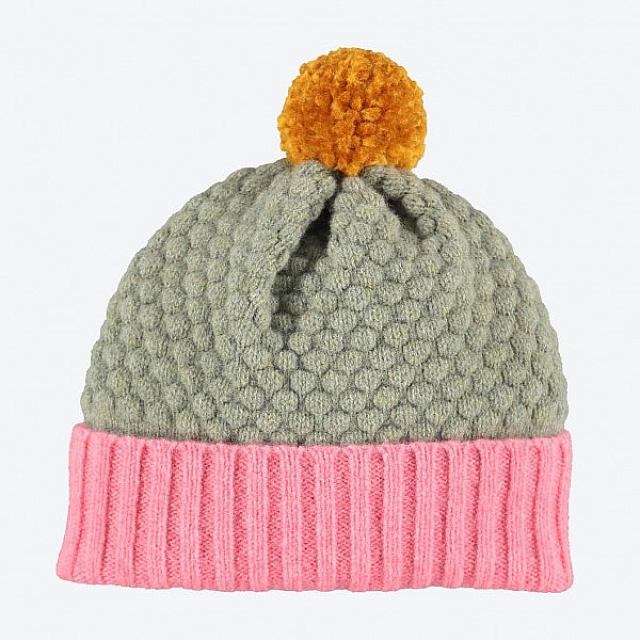 Catherine Tough Kids Hat Soft Green / Pink