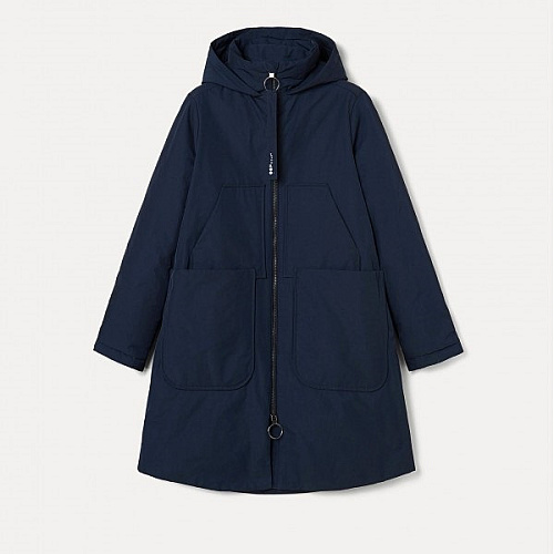 Dark Blue Parka Jacket