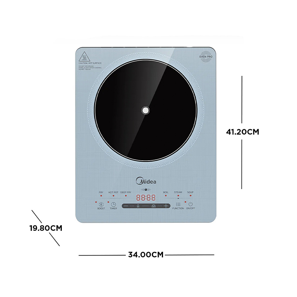 Midea Induction Cooker (2200W, Ice Salt Blue)