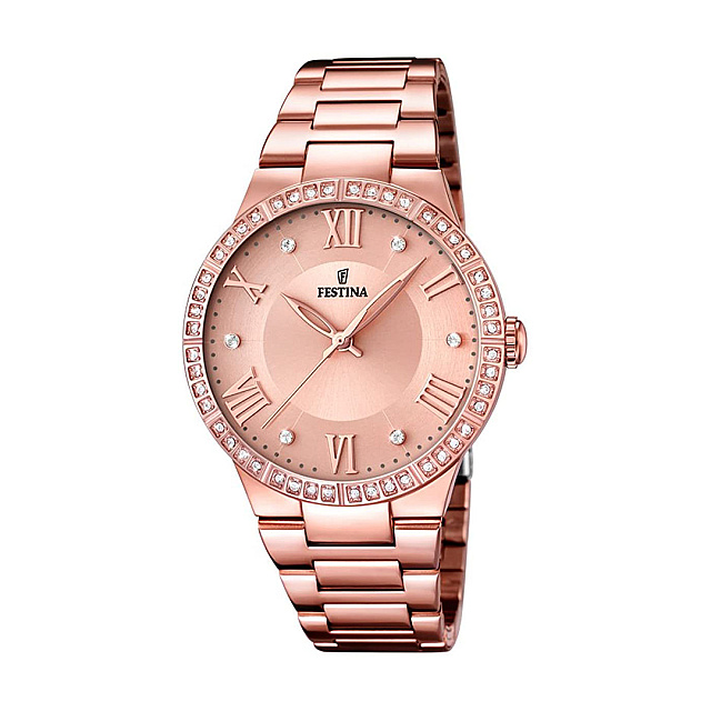 Festina Women's Automatic F20487-1 Rose-Gold Stainless-Steel Self Wind Dress Watch 並行輸入品 Festina F20487⁄1 - Open Heart Automatic \u2022