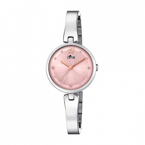 Lotus Watches Womens Analogue Classic Quartz Watch with Stainless Steel Strap 