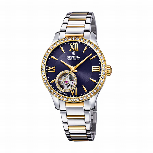 Festina Women'S Blue Automatic Stainless Steel Watch...