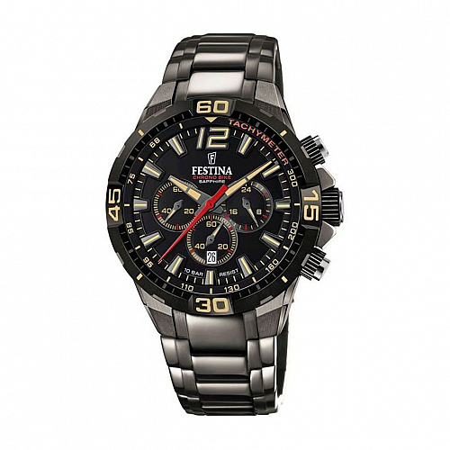Festina Men'S Black Special Editions Stainless Steel Watch Bracelet F20527/1