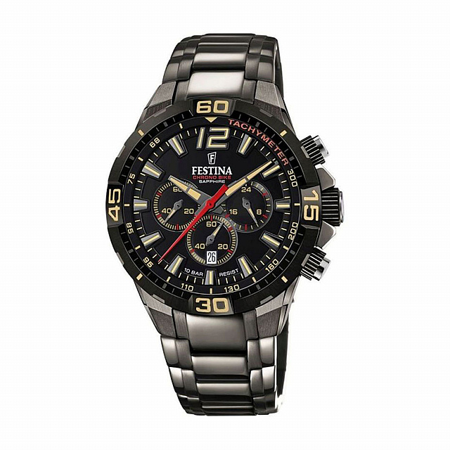 Festina Men'S Black Special Editions Stainless Steel...