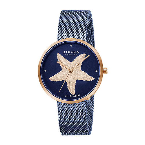 Strand by Obaku Woman blue mesh watch