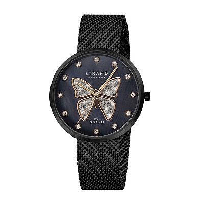 Strand by Obaku Woman black mesh watch Strand by Obaku Woman black mesh watch