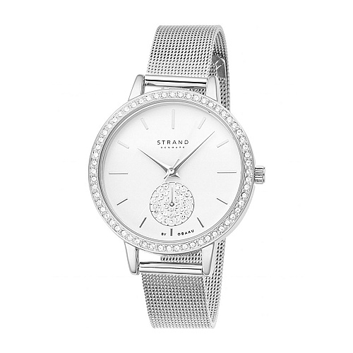 Strand by Obaku woman silver mesh watch