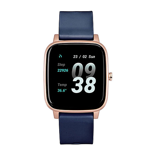 Strand by Obaku woman smart watch blue rubber