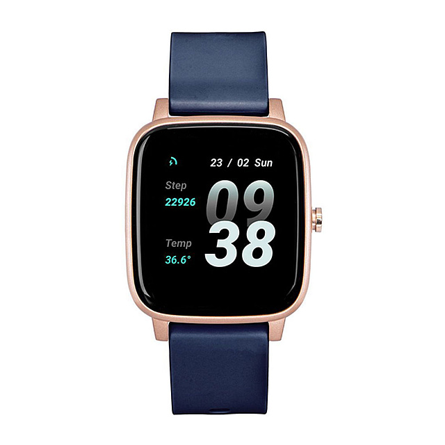 Strand by Obaku woman smart watch blue rubber