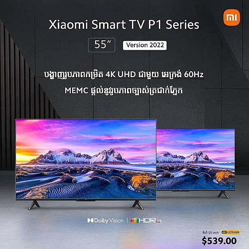 Xiaomi Mi TV P1 55  Ultra HD 4K Smart TV/WiFi