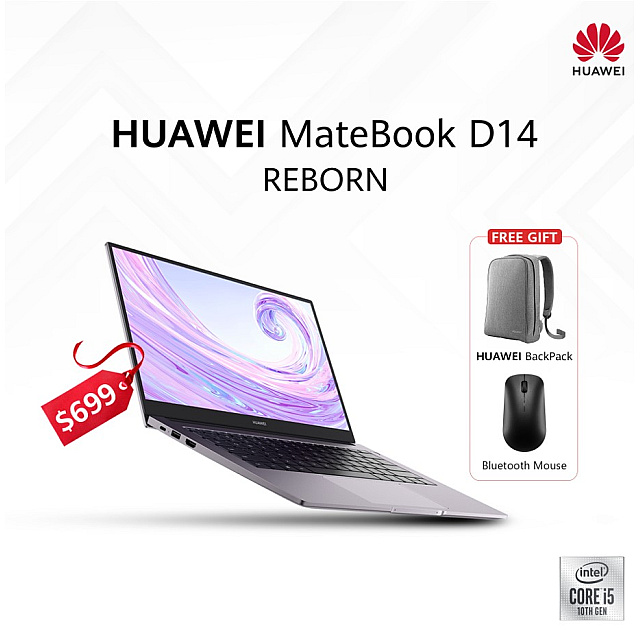 Matebook D14 i5 8+512G