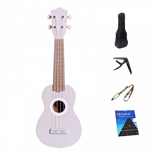 Colorful ukulele  21 inch made with Basswood +bag+capo+strap.
