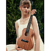 Tom Solid ukulele T5 21inches made with Mahogany wood+bag+capo+strap + book.