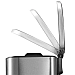 6L Step Bin Brushed Finger Print Proof Stainless Steel - Silver