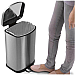 6L Step Bin Brushed Finger Print Proof Stainless Steel - Silver